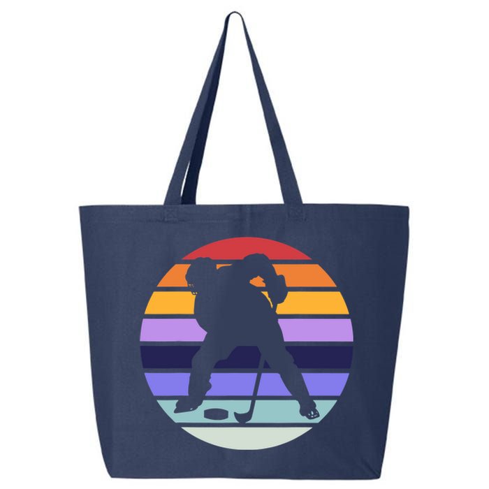 Team Sport | Ice Hockey Lover | Retro Ice Hockey Player 25L Jumbo Tote