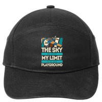 The Sky Is Not My Limit Its My Playground Funny RC Pilot Premium 7-Panel Snapback Hat