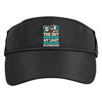 The Sky Is Not My Limit Its My Playground Funny RC Pilot Premium Adult Drive Performance Visor