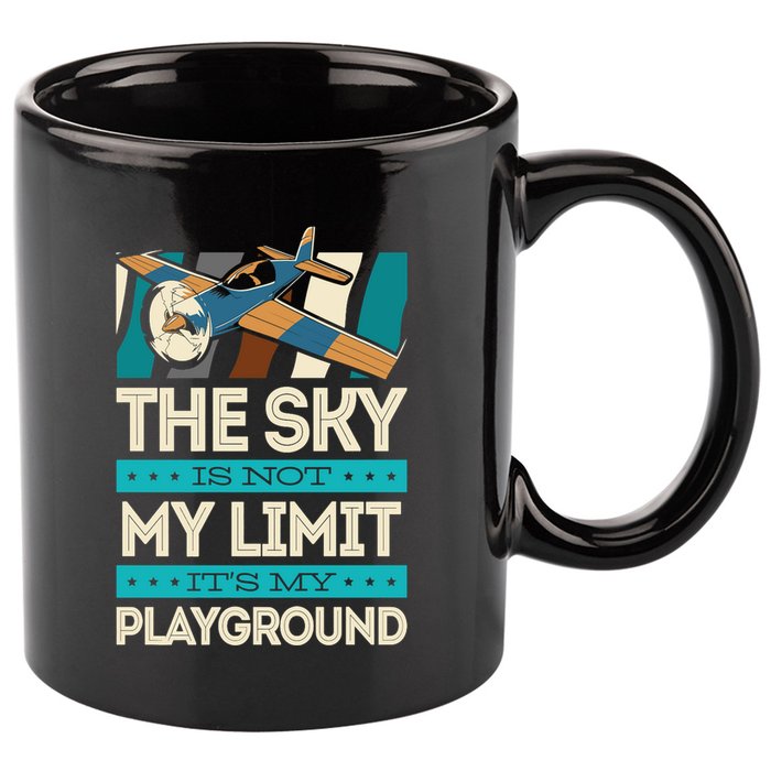 The Sky Is Not My Limit Its My Playground Funny RC Pilot Premium 11oz C Handle Ceramic Mug