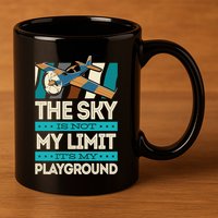 The Sky Is Not My Limit Its My Playground Funny RC Pilot Premium 11oz C Handle Ceramic Mug