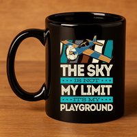 The Sky Is Not My Limit Its My Playground Funny RC Pilot Premium 11oz C Handle Ceramic Mug