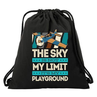 The Sky Is Not My Limit Its My Playground Funny RC Pilot Premium Drawstring Bag