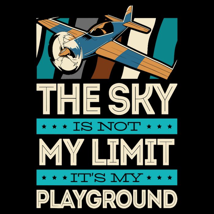 The Sky Is Not My Limit Its My Playground Funny RC Pilot Premium Flatbill Hat