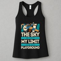 The Sky Is Not My Limit Its My Playground Funny RC Pilot Premium Womens Tank Top