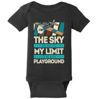 The Sky Is Not My Limit Its My Playground Funny RC Pilot Premium Baby Bodysuit