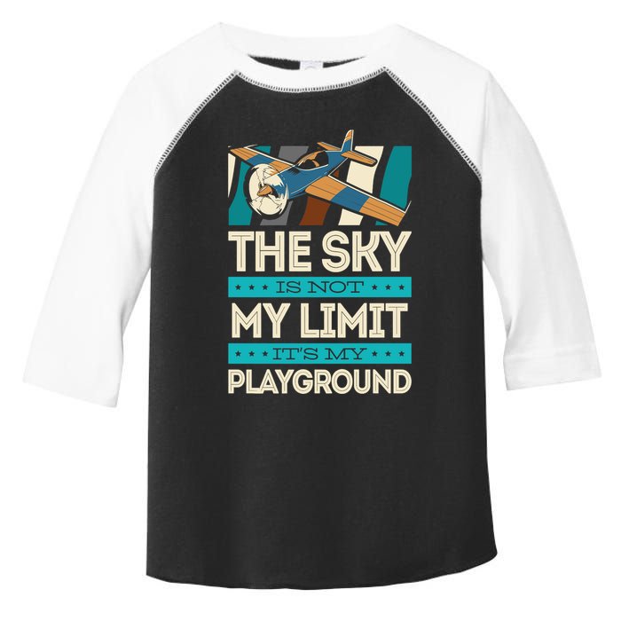 The Sky Is Not My Limit Its My Playground Funny RC Pilot Premium Toddler Fine Jersey T-Shirt