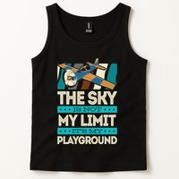 The Sky Is Not My Limit Its My Playground Funny RC Pilot Premium Tank Top