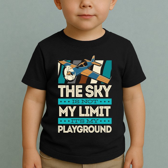 The Sky Is Not My Limit Its My Playground Funny RC Pilot Premium Toddler T-Shirt