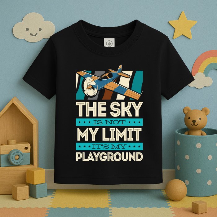 The Sky Is Not My Limit Its My Playground Funny RC Pilot Premium Toddler T-Shirt