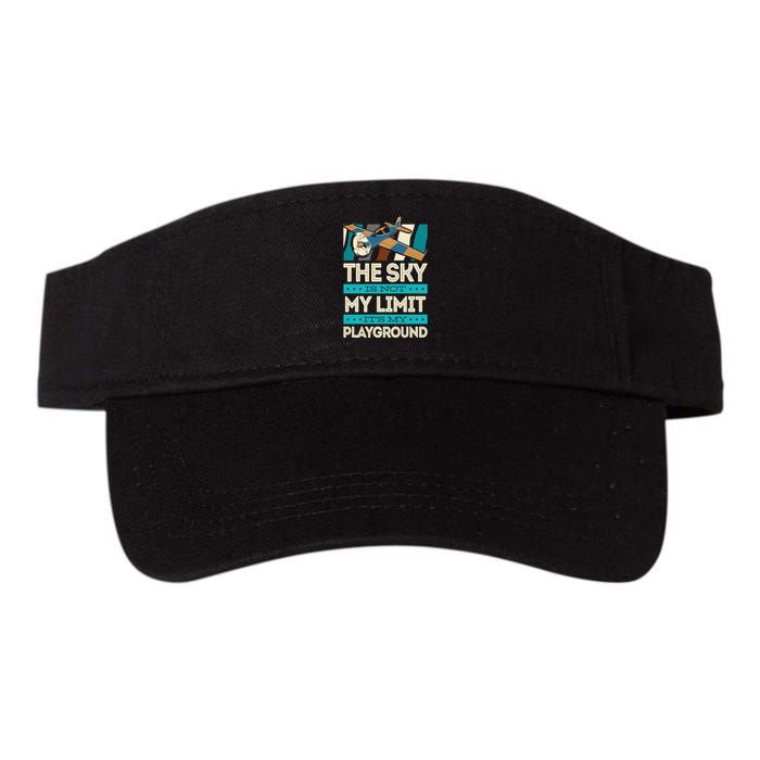 The Sky Is Not My Limit Its My Playground Funny RC Pilot Premium Visor