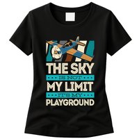 The Sky Is Not My Limit Its My Playground Funny RC Pilot Premium Womens T-Shirt