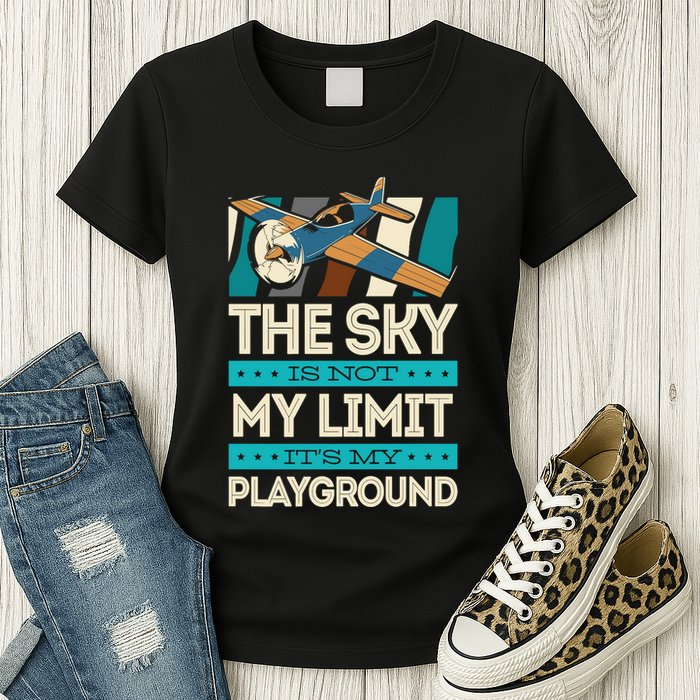 The Sky Is Not My Limit Its My Playground Funny RC Pilot Premium Womens T-Shirt