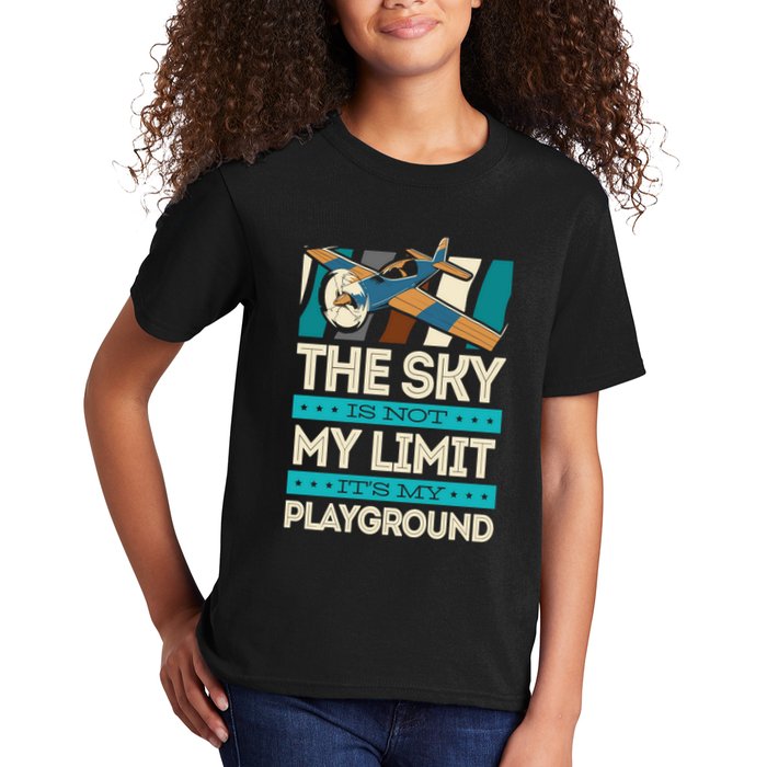 The Sky Is Not My Limit Its My Playground Funny RC Pilot Premium Kids T-Shirt