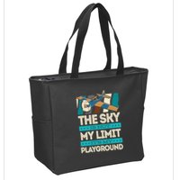 The Sky Is Not My Limit Its My Playground Funny RC Pilot Premium Zip Tote Bag