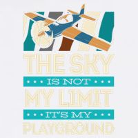 The Sky Is Not My Limit Its My Playground Funny RC Pilot Premium Garment-Dyed Sweatshirt