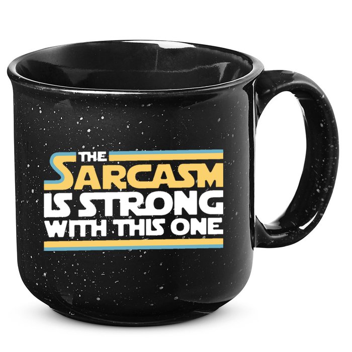 The Sarcasm Is Strong With This One 15oz Campfire Ceramic Mug
