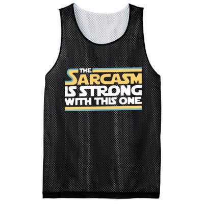 The Sarcasm Is Strong With This One Mesh Reversible Basketball Jersey Tank