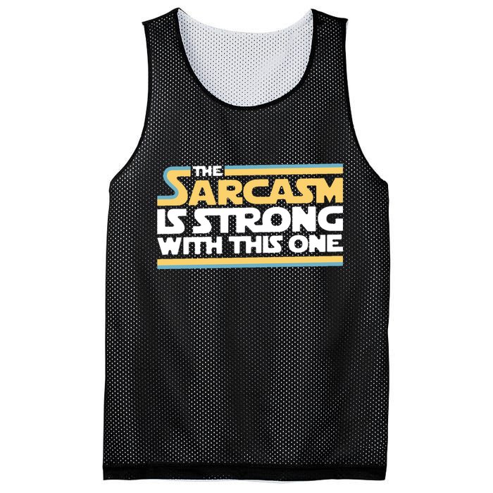 The Sarcasm Is Strong With This One Mesh Reversible Basketball Jersey Tank
