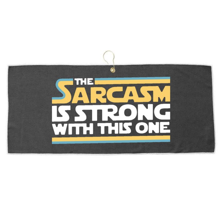 The Sarcasm Is Strong With This One Large Microfiber Waffle Golf Towel