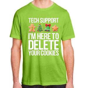 Tech Support Im Here To Delete Your Cookies Christmas Adult ChromaSoft Performance T-Shirt