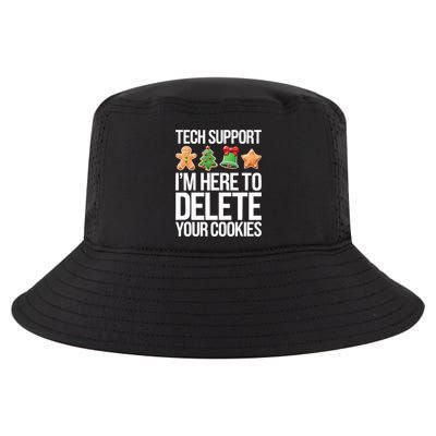 Tech Support Im Here To Delete Your Cookies Christmas Cool Comfort Performance Bucket Hat