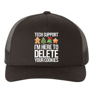 Tech Support Im Here To Delete Your Cookies Christmas Yupoong Adult 5-Panel Trucker Hat