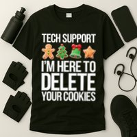 Tech Support Im Here To Delete Your Cookies Christmas T-Shirt