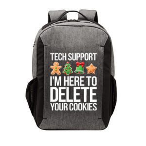 Tech Support Im Here To Delete Your Cookies Christmas Vector Backpack