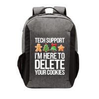 Tech Support Im Here To Delete Your Cookies Christmas Vector Backpack