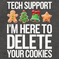 Tech Support Im Here To Delete Your Cookies Christmas Vector Backpack
