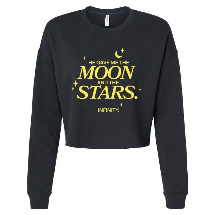 The Summer I Turned Pretty Moon And Stars Infinity Cropped Pullover Crew