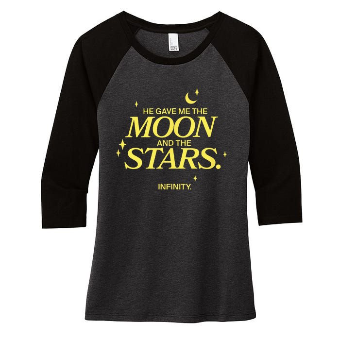 The Summer I Turned Pretty Moon And Stars Infinity Women's Tri-Blend 3/4-Sleeve Raglan Shirt