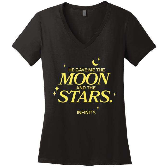 The Summer I Turned Pretty Moon And Stars Infinity Women's V-Neck T-Shirt