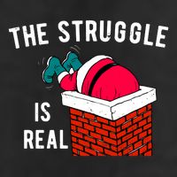 The Struggle Is Real Santa Funny Holiday Adult Drive Performance Visor