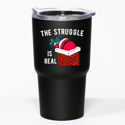 The Struggle Is Real Santa Funny Holiday Tumbler