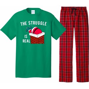 The Struggle Is Real Santa Funny Holiday Pajama Set