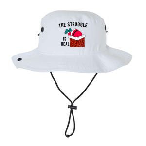 The Struggle Is Real Santa Funny Holiday Legacy Cool Fit Booney Bucket Hat