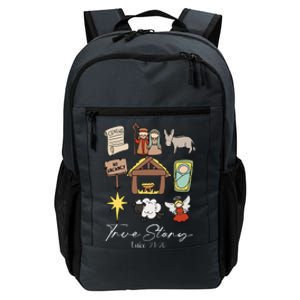 True Story Jesus Christmas Nativity Scene Christian Daily Commute Backpack