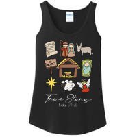 True Story Jesus Christmas Nativity Scene Christian Ladies Essential Tank