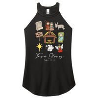 True Story Jesus Christmas Nativity Scene Christian Women's Perfect Tri Rocker Tank