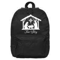True Story Jesus Christmas 16 in Basic Backpack