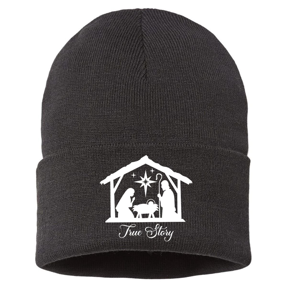 True Story Jesus Christmas Sustainable Knit Beanie