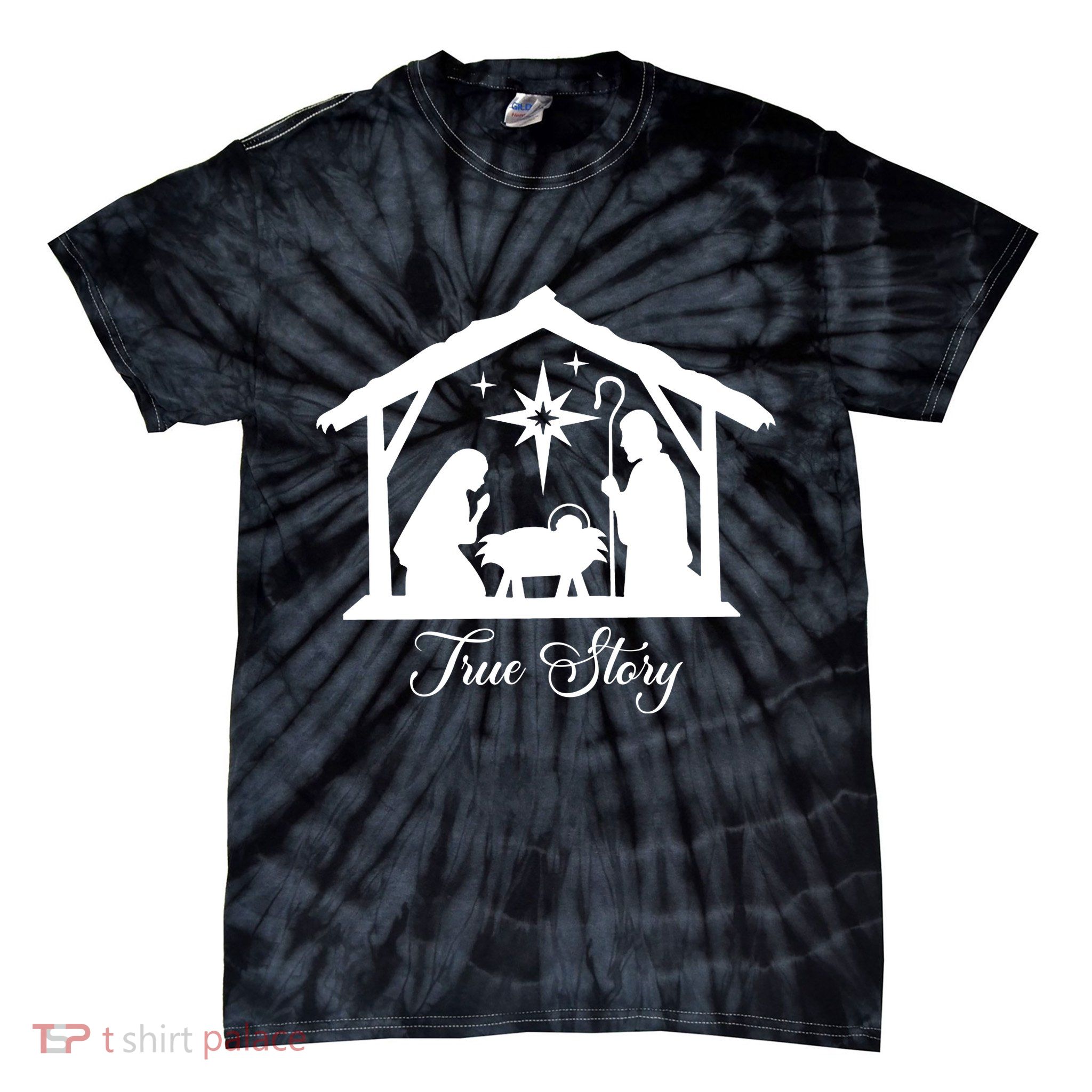 True Story Jesus Christmas Tie-Dye T-Shirt