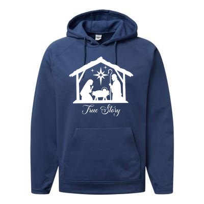 True Story Jesus Christmas Performance Fleece Hoodie