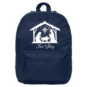 True Story Jesus Christmas 16 in Basic Backpack