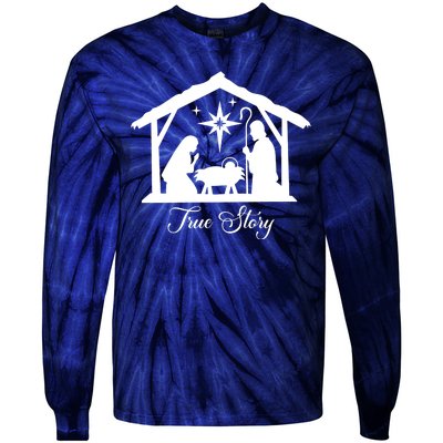 True Story Jesus Christmas Tie-Dye Long Sleeve Shirt