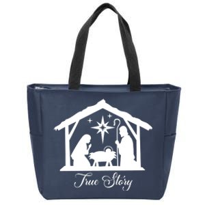 True Story Jesus Christmas Zip Tote Bag