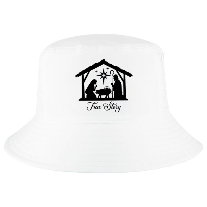 True Story Jesus Christmas Cool Comfort Performance Bucket Hat