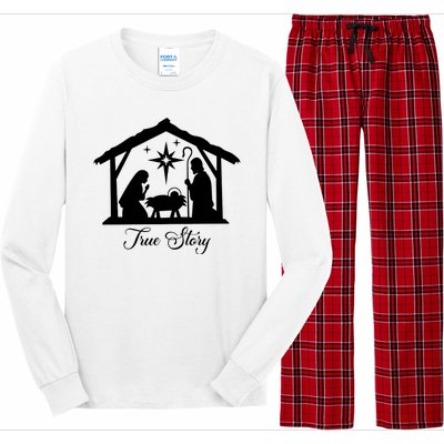 True Story Jesus Christmas Long Sleeve Pajama Set